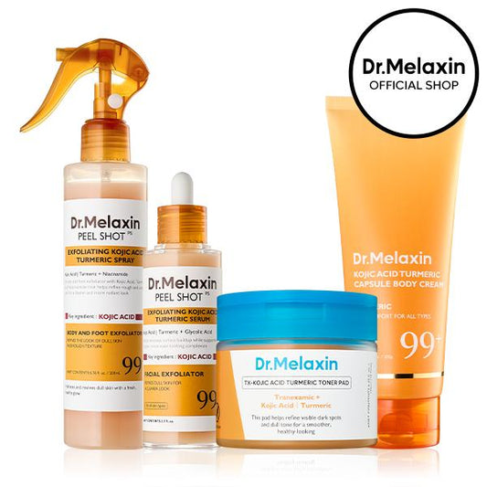 Complete Kojic Acid & Turmeric Brightening Kit – 4-Step Dark Spot Routine